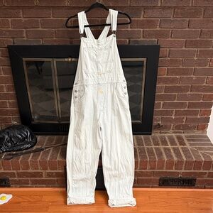 Free People Ice Blue Overalls